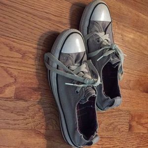 Gray low top Converse